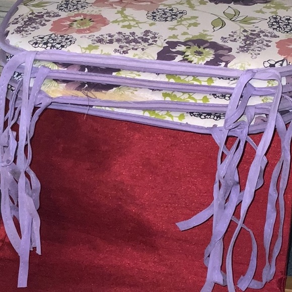 4/$20 Flowers Cork placemats & cushions - Picture 7 of 9